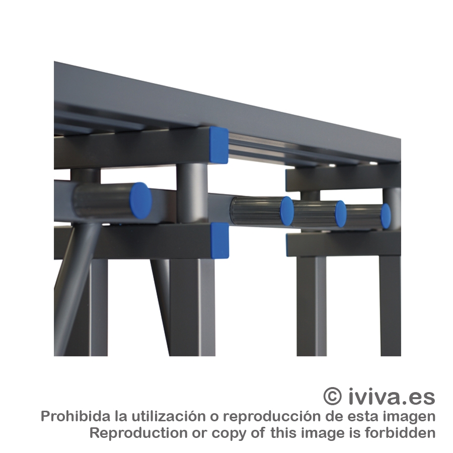 Banco simple resina 1 m. Con zapatero, perchas y estante.