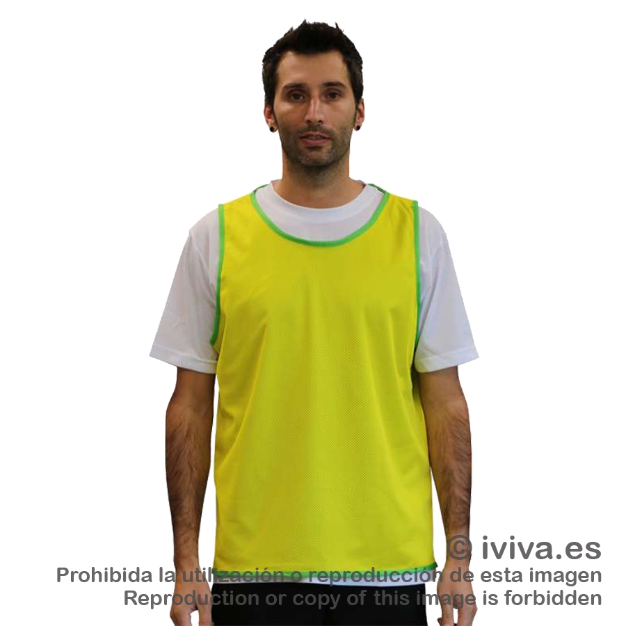 Peto reversible universal verde/amarillo. Junior.