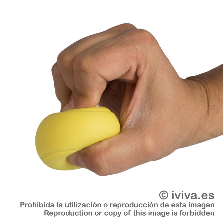 Lote 6 pelotas  esponja termoplástico blanda / TPE dibujo tenis Ø 5,5 cm. Sin bote.